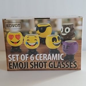 Emoji Shot Glass Set of 6